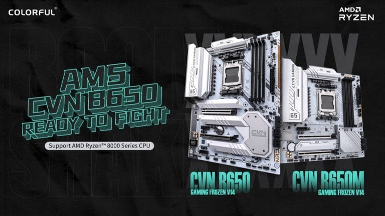 Colorful Launches CVN B650M Gaming Frozen Motherboard
